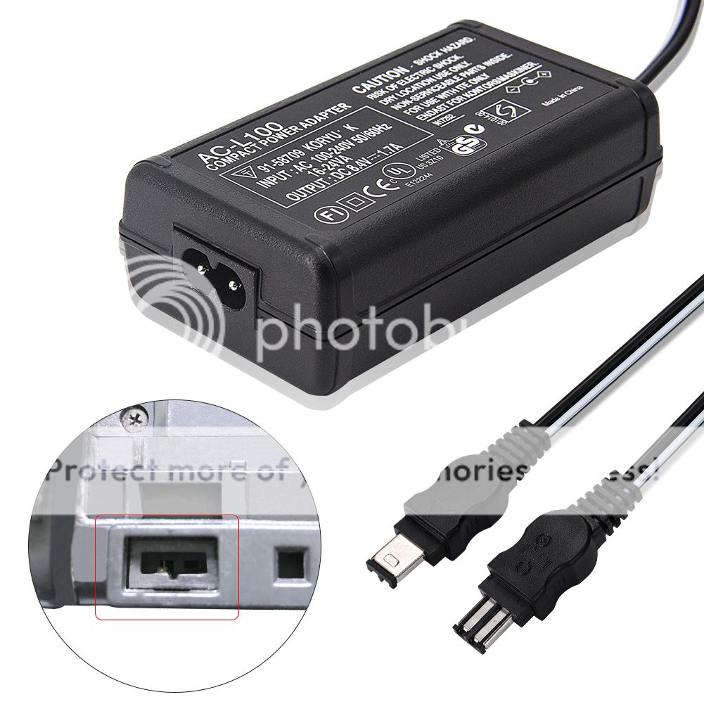 DCRTRV950E Handycam Camcorder DCRTRV900E USB Power Adapter Charger
